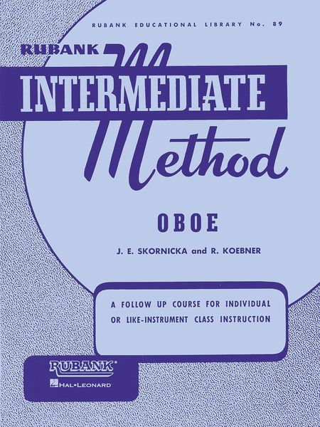 Rubank Intermediate Method : For Oboe.