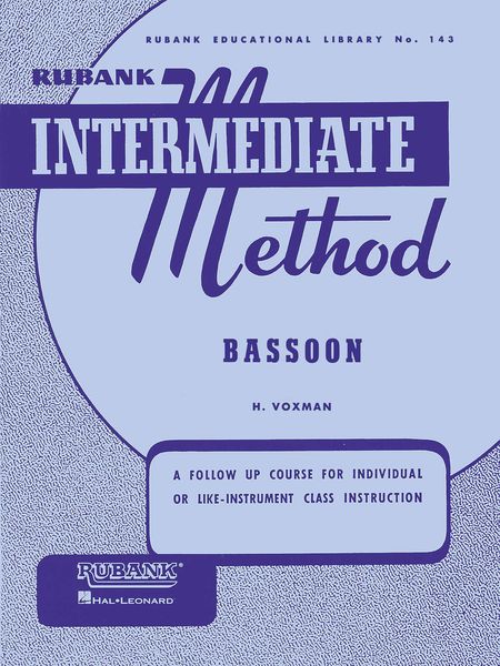 Rubank Intermediate Method : For Bassoon.