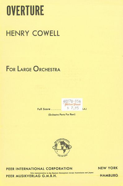 Overture : For Large Orchestra.