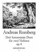 3 Konzertante Duos, Op. 4 : Für 2 Violinen.