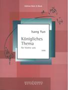 Königliches Thema : Für Violine Solo (1976).
