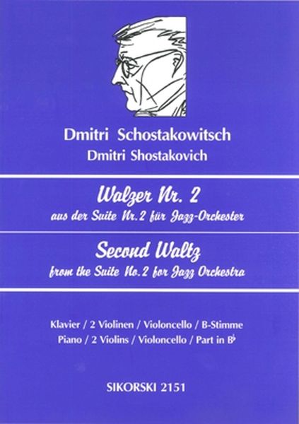 Second Waltz From Jazz Suite No. 2 : For Jazz Orchestra For 2-5 Instruments.