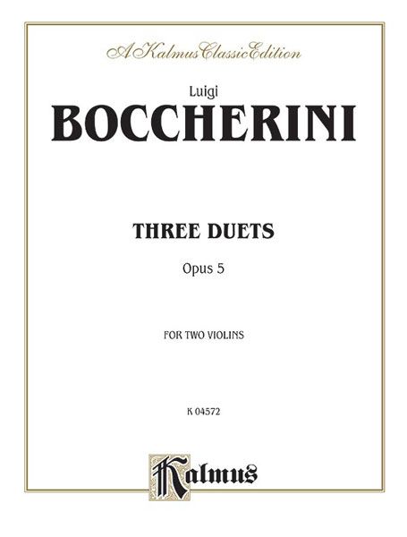 Three Duets Op. 5 : For Two Violins.