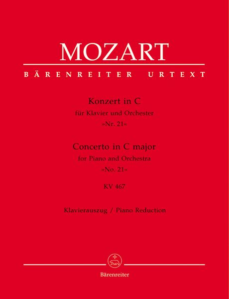 Concerto No. 21 In C Major : For Piano and Orchestra, K. 467 - reduction For Two Pianos.