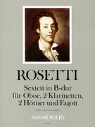 Sextett In B-Dur, Murray Rwv B22 : Für Oboe, 2 Klarinetten, 2 Hörner und Fagott.