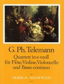 Quartett In E-Moll : Für Flöte, Violine, Violoncello und Basso Continuo.