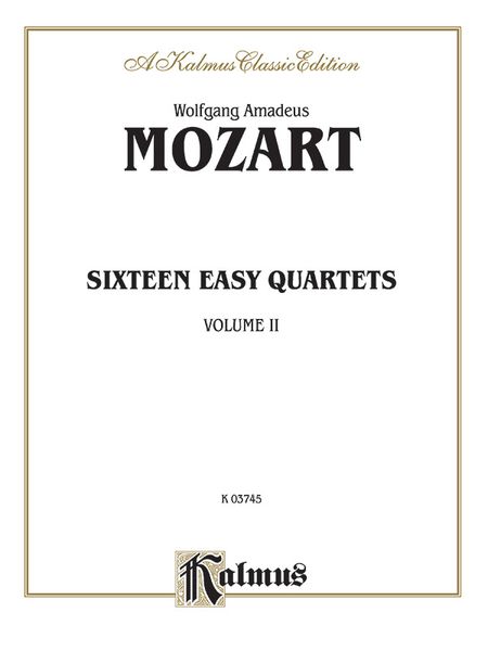 Sixteen Easy Quartets : For String Quartet. Vol. 2.