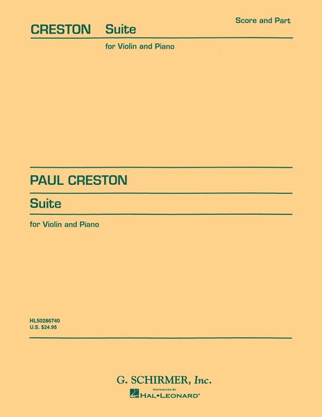Suite : For Violin and Piano.