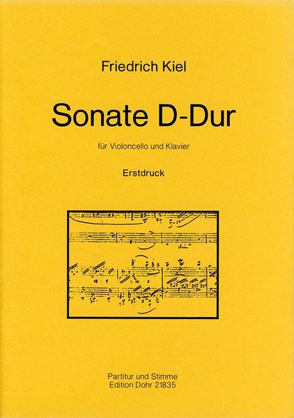 Sonate D-Dur : Für Violoncello und Klavier - Erstdruck.