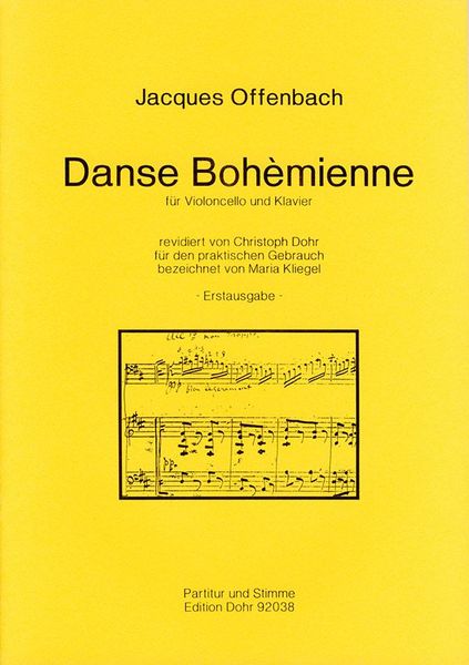 Danse Bohemienne : Für Violoncello und Klavier - Erstausgabe.