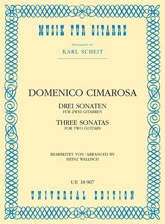 Three Sonatas For Two Guitars / Arranged By Heinz Wallisch.