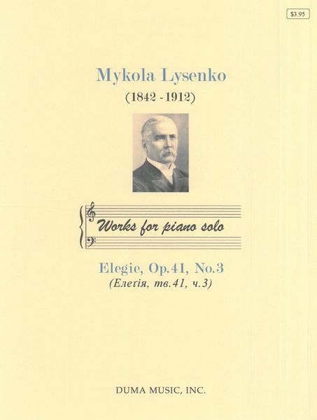 Elegie Op. 41, No. 3 : For Piano.