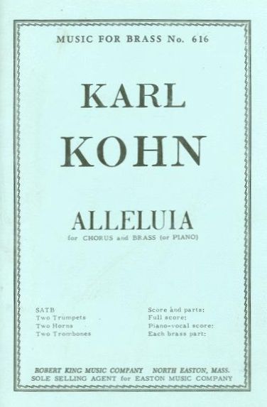 Alleluia : For Choir & Brass.