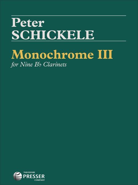 Monochrome III : For Nine Bb Clarinets.