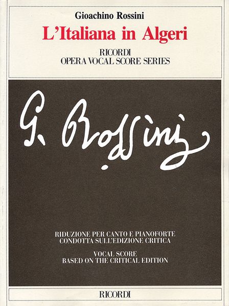 L' Italiana In Algeri (Italian/English).