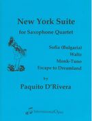 New York Suite : For Saxophone Quartet.