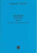 Quartet In A Minor, Op. 67 : For Piano and Strings.