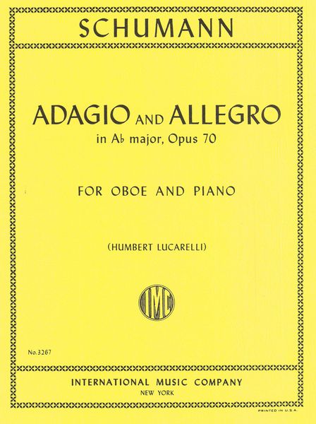Adagio and Allegro In A Flat Major : For Oboe and Piano.