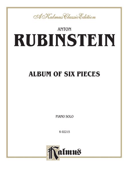 Album Of Six Pieces : For Piano Solo.