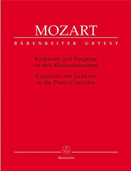 Cadenzas and Lead-Ins To The Piano Concertos / edited by Faye Ferguson and Wolfgang Rehm.