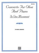 Concerto For Oboe and Piano In One Movement.