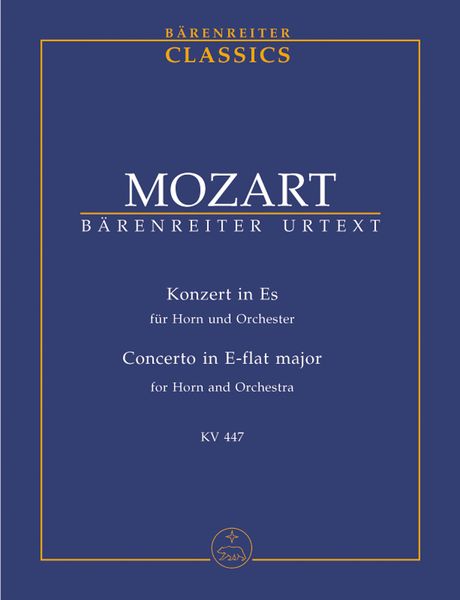 Concerto In Eb Major, K. 447 : For Horn and Orchestra / edited by Franz Giegling.