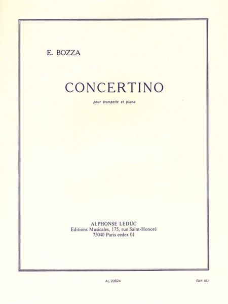 Concertino : Pour Trumpette Et Piano.