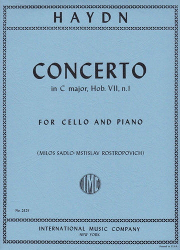 Concerto In C Major, Hob. VIIb No. 1 : For Violoncello and Piano.