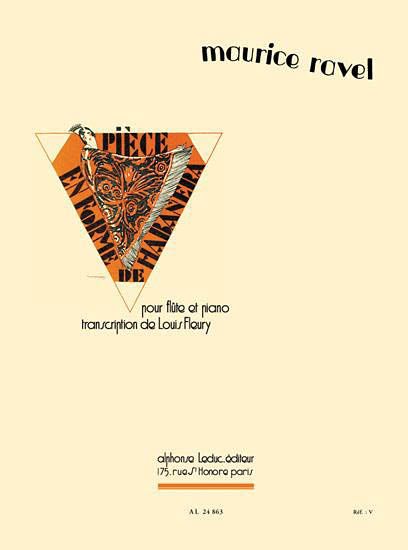 Piece En Forme De Habanera : For Flute and Piano / arranged by Louis Fleury.