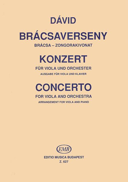 Concerto : For Viola and Orchestra - Piano reduction.