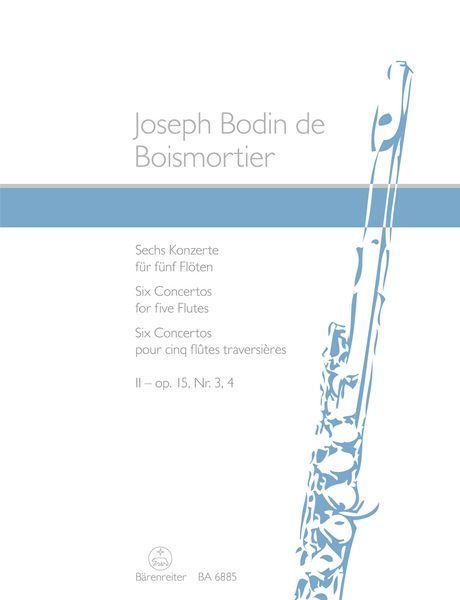 Six Concertos For 5 Flutes, Vol. 2.