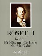 Konzert : Für Flöte und Orchester Nr. 12 In G-Dur.