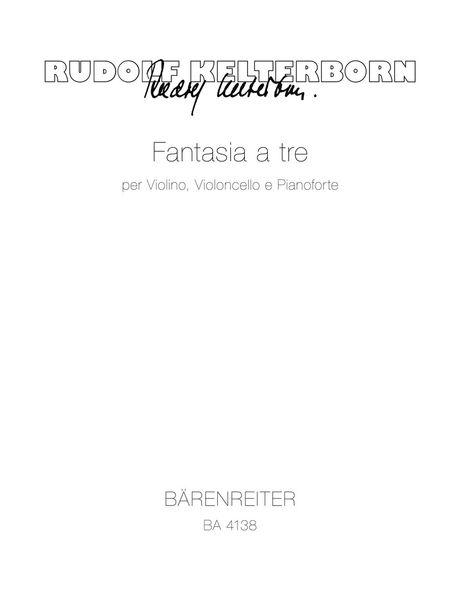 Fantasia A Tre : Per Violino, Violoncello E Pianoforte (1967).