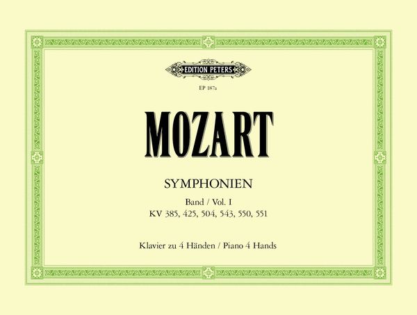 Symphonies And Serenades Vol. 1 : For 1 Piano 4 Hands.