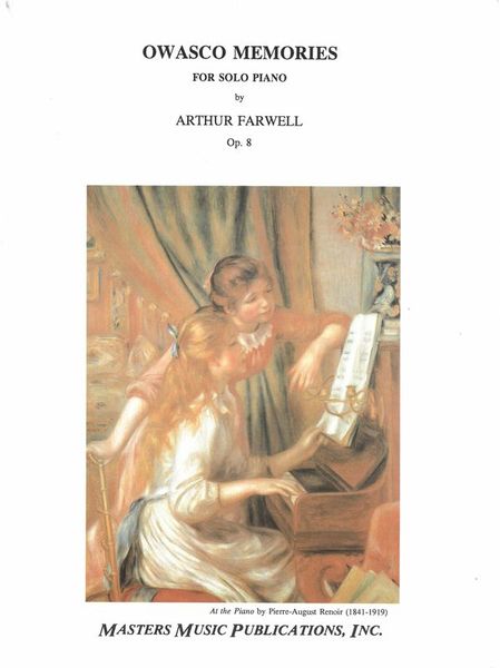 Owasco Memories, Op. 8 : For Solo Piano.