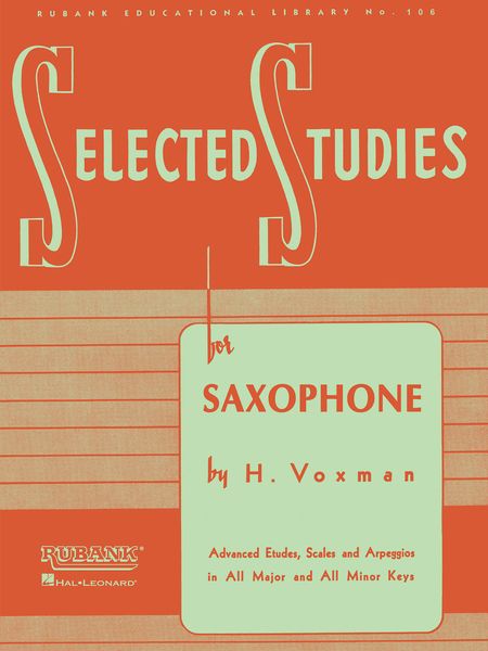 Selected Studies For Saxophone.
