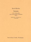 Sonate : Für 2 Violoncelli und 11 Instrumente Ad Libitum (1971) - Playing Score.