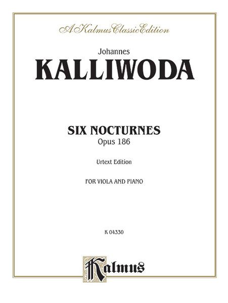 Six Nocturnes Op. 186 : For Viola and Piano / Urtext Edition.