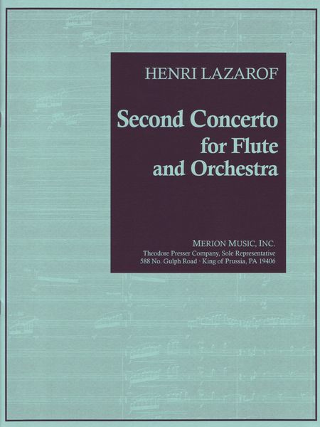 Second Concerto : For Flute and Orchestra (2002).