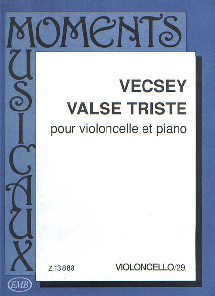 Valse Triste : Pour Violoncelle Et Piano.