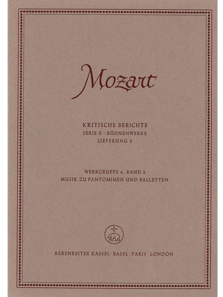 Musik Zu Pantomimen und Balletten.