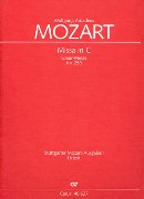 Missa In C (Spaur-Messe), K. 258 / edited by Bernhard Janz.