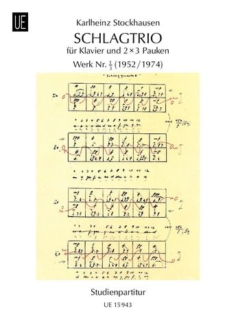 Schlagtrio : Für Klavier und 2x3 Pauken.