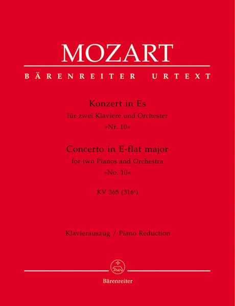 Concerto In E Flat Major, K. 365 : For Two Pianos and Orchestra - reduction For 3 Pianos.