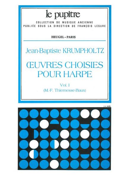 Oeuvres Pour Harpe, Livre 1 / edited by Francoise Thiernesse.
