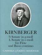 Sonate No. 9 In G-Moll; Sonate No. 4 In E-Moll : Für Flöte und Basso Continuo / Ed. by Henrik Wiese.