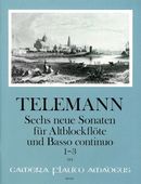 Sechs Neue Sonaten Für Altblockflöte und Basso Continuo, Heft 1 : Sonaten 1-3 / Ed. Martin Nitz.