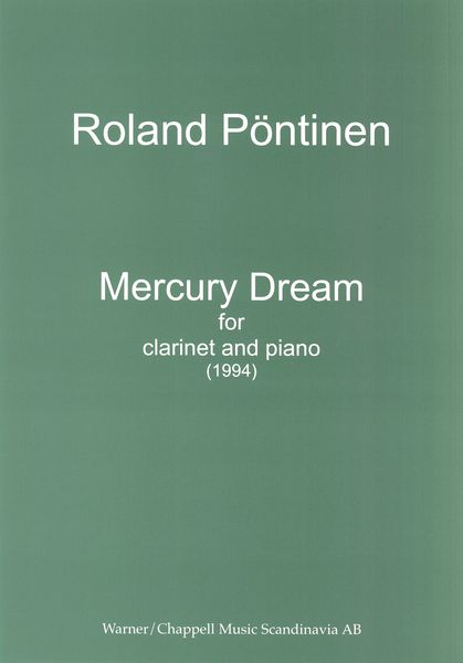 Mercury Dream : For Clarinet and Piano (1994).