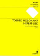 Herbst-Lied : For Clarinet and String Quartet.