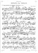 Sonata : For Violin Solo.